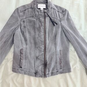 Gray Women's Moto Jacket